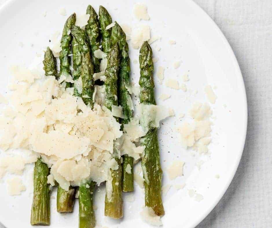 Air Fryer Asparagus With Garlic and Parmesan