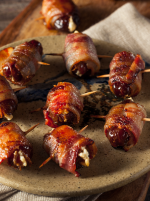 Air Fryer Bacon Wrapped Dates