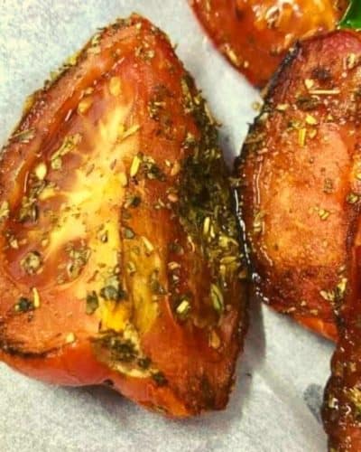 Air Fryer Balsamic Herbed Roasted Tomatoes