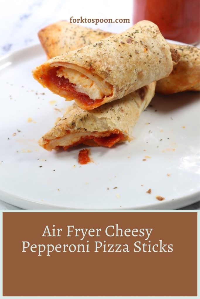 Air Fryer Cheesy Pepperoni Pizza Sticks