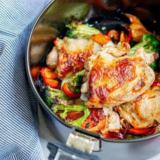 Air Fryer Chicken thighs And Vegetables