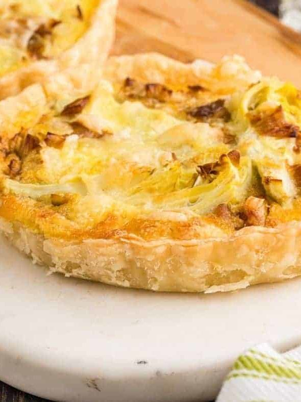 Air Fryer Spinach Feta Quiche Fork To Spoon
