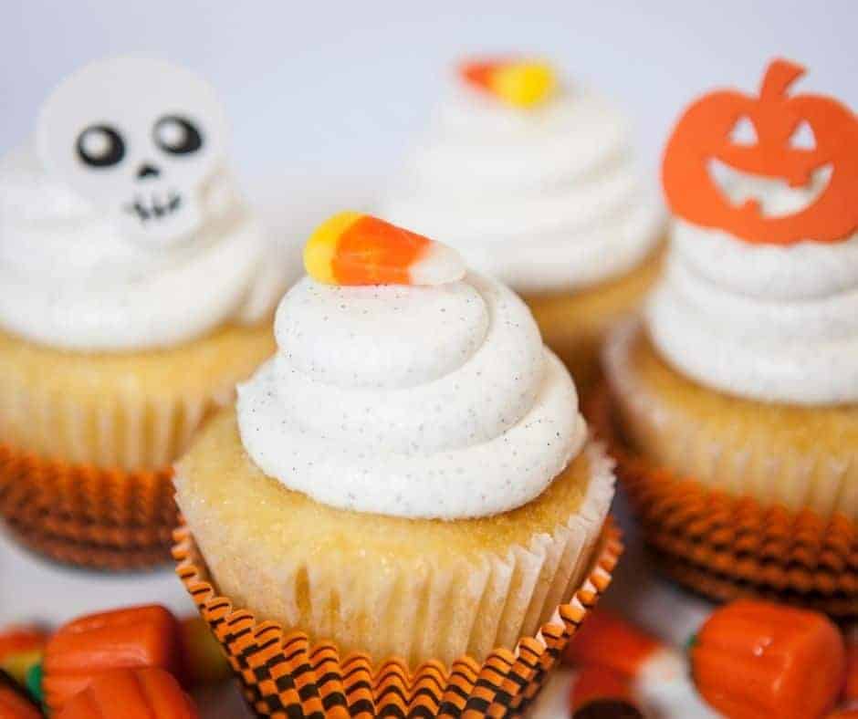 Air Fryer Halloween Cupcakes