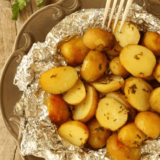 Air Fryer Hobo Roasted Potatoes with Onions and Garlic