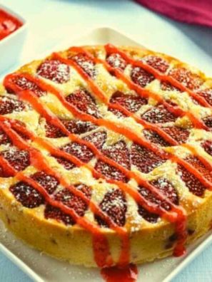 Air Fryer Homemade Strawberry Cake
