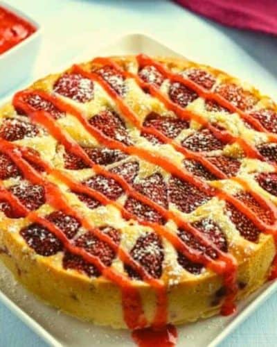 Air Fryer Homemade Strawberry Cake