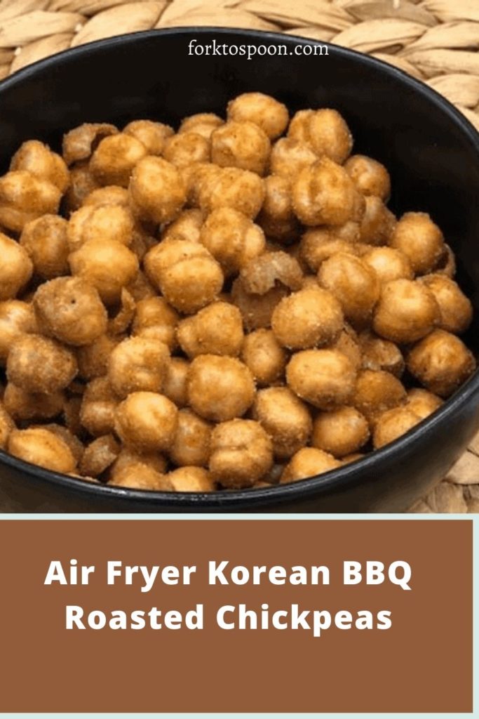 Air Fryer Korean BBQ Roasted Chickpeas