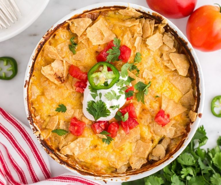 Air Fryer Mexican Chicken Casserole - Fork To Spoon