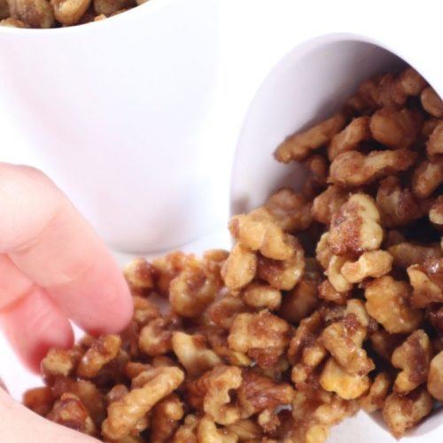 Air Fryer Candied Walnuts Fork To Spoon