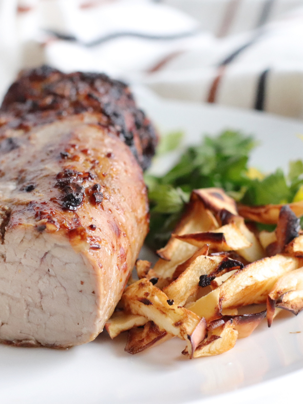 Air Fryer BBQ Pork Tenderloin - Fork To Spoon