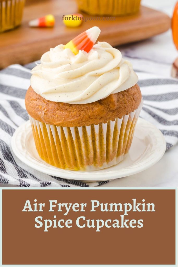Air Fryer Pumpkin Spice Cupcakes