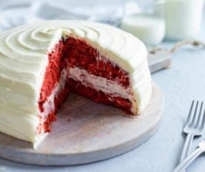 Air Fryer Red Velvet Cake