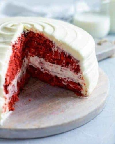 Air Fryer Red Velvet Cake