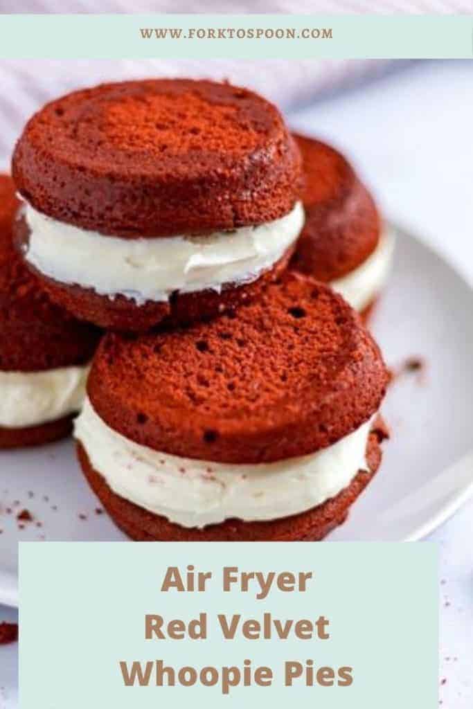 Air Fryer Red Velvet Whoopie Pies