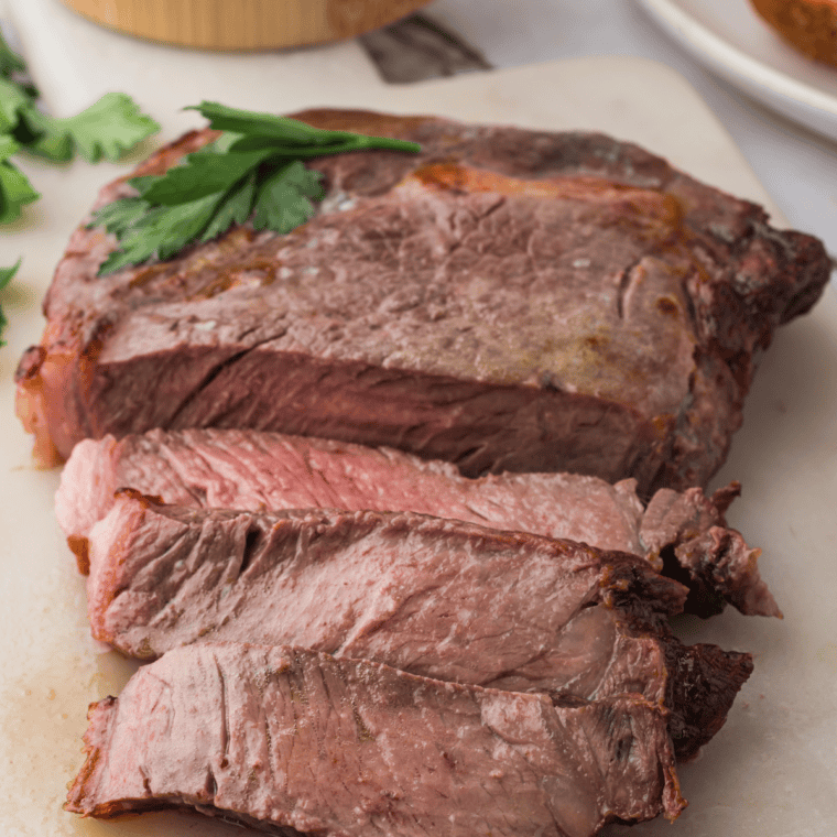 Air Fryer Ribeye Steak with a crispy crust and tender, juicy interior.