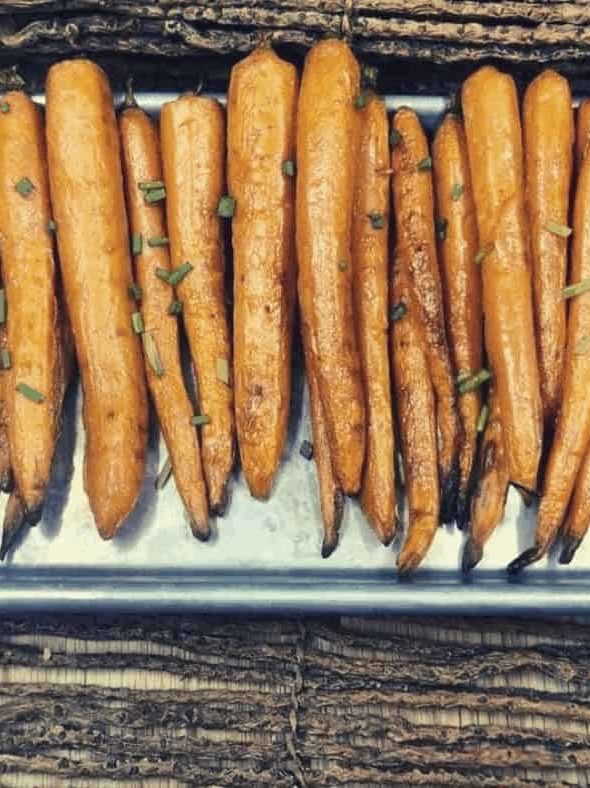 Air Fryer Roasted Potatoes and Carrots Fork To Spoon