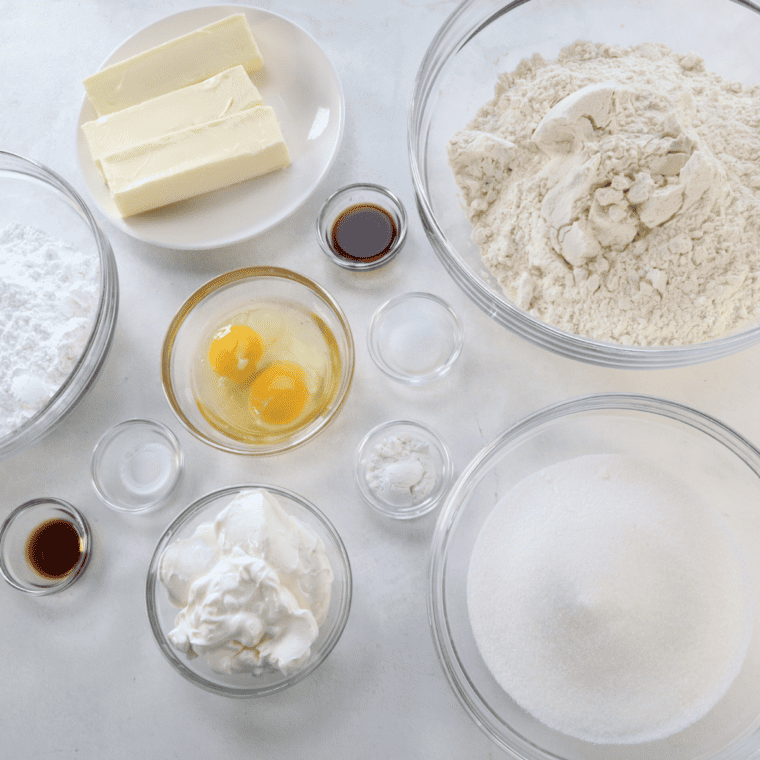 Ingredients Needed For Simple Homemade Air Fryer Sugar Cookies