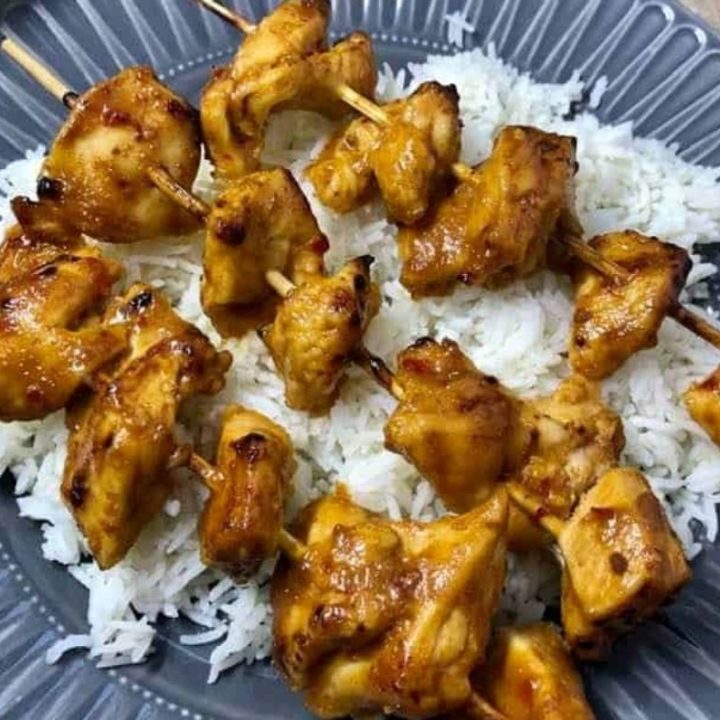 Air Fryer Thai Peanut Chicken Fork To Spoon