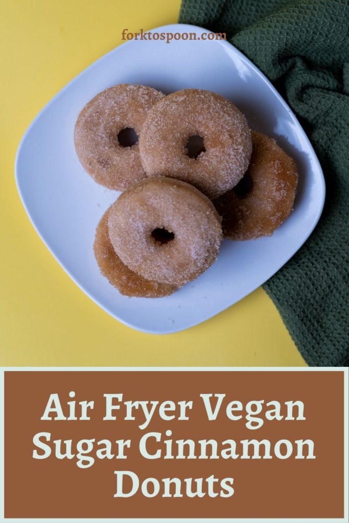 Air Fryer Vegan Sugar Cinnamon Donuts
