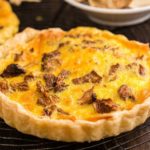 Air Fryer Wild Mushrooms and Smoked Gouda Quiche