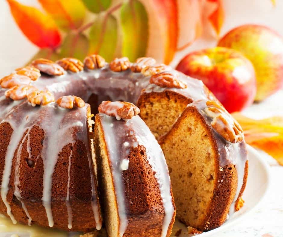 Instant Pot Banana Pecan Bundt Cake - Fork To Spoon