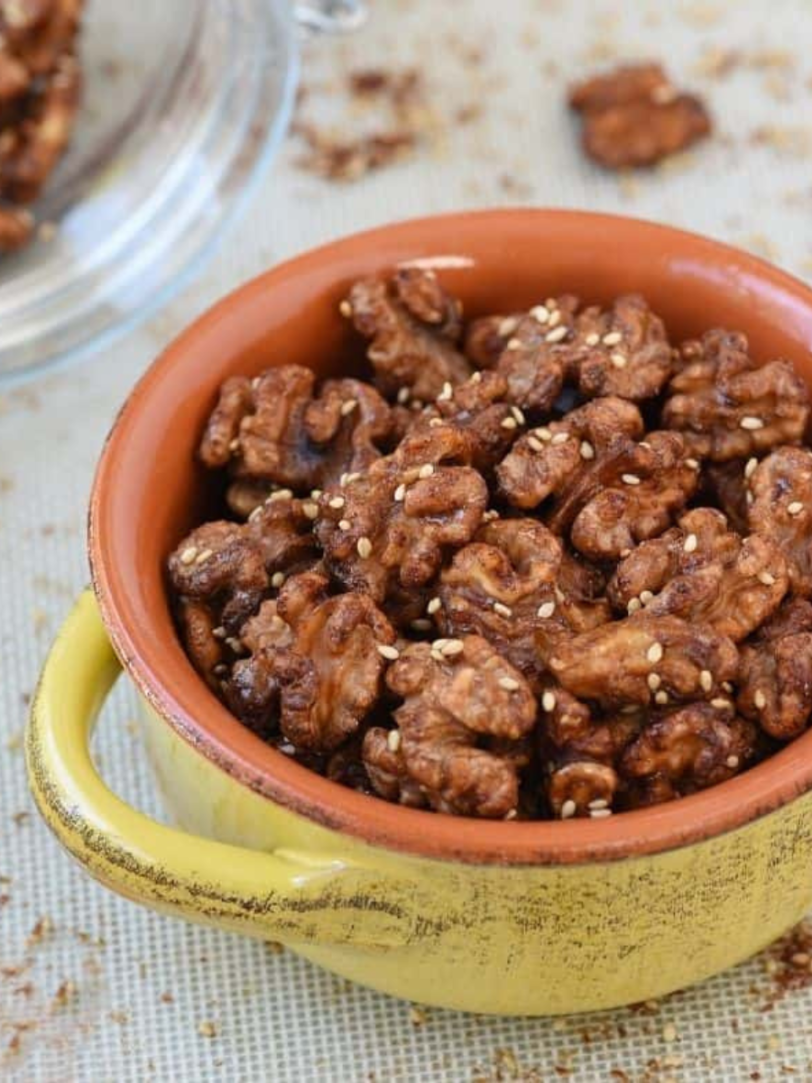 Air Fryer Candied Walnuts Fork To Spoon