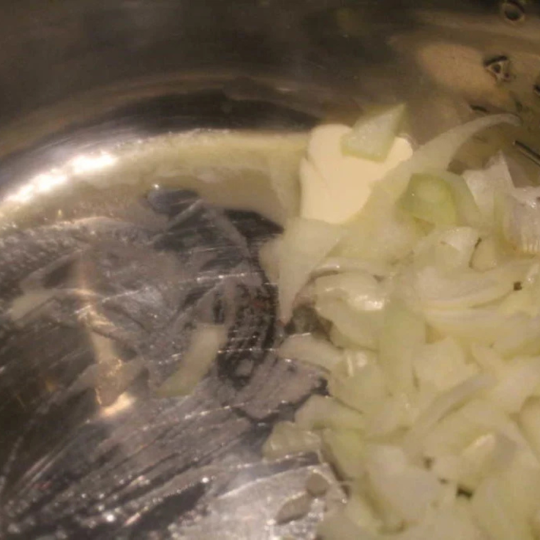 sauting the onions in the instant pot bowl.