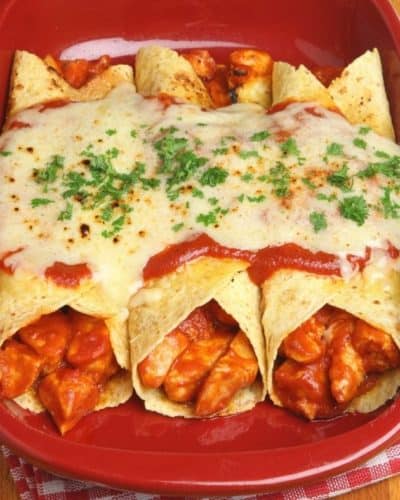 Instant Pot Chicken Enchiladas