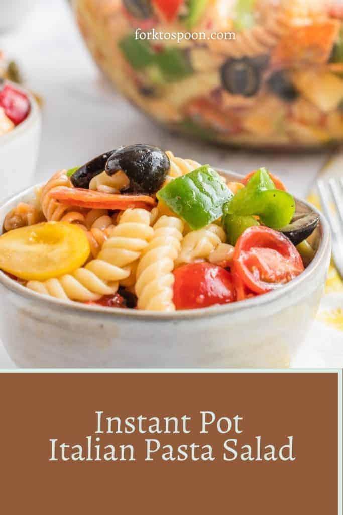 Instant Pot Italian Pasta Salad