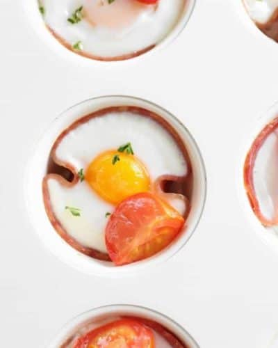 Air Fryer Ham and Egg Cups