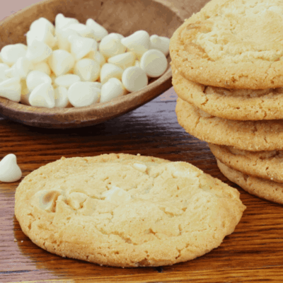 Air Fryer Copycat Mrs. Fields White Chocolate Chip Cookies