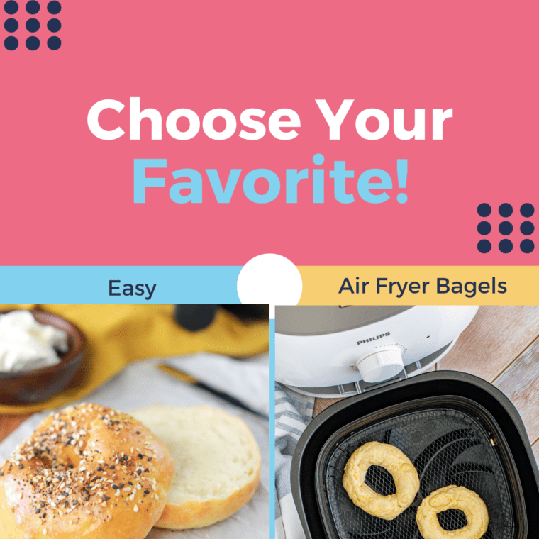 Air Fryer Cheddar Cheese Bagels