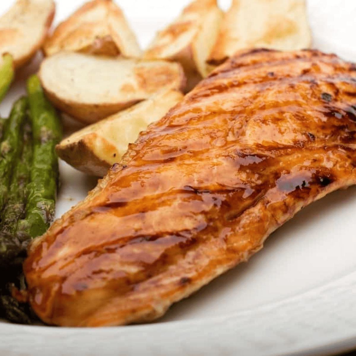 AIR FRYER BOURBON GLAZED SALMON