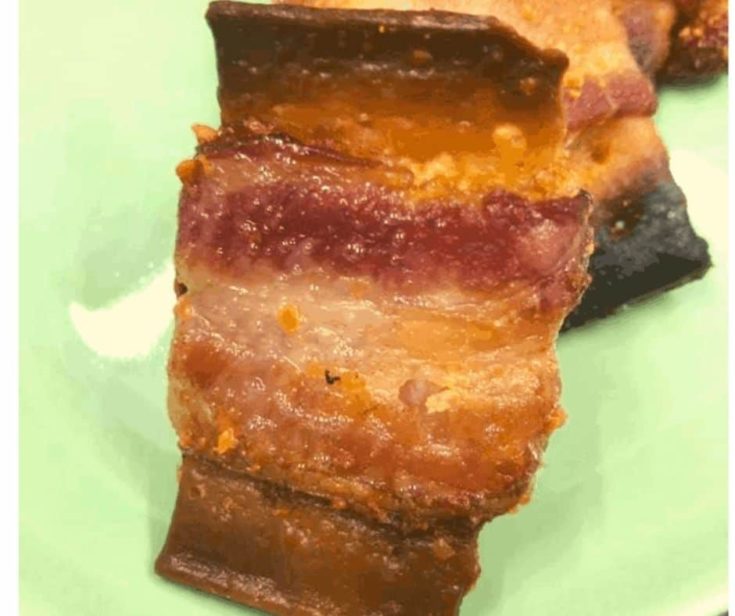 Air Fryer Bacon Wrapped Crackers Fork To Spoon