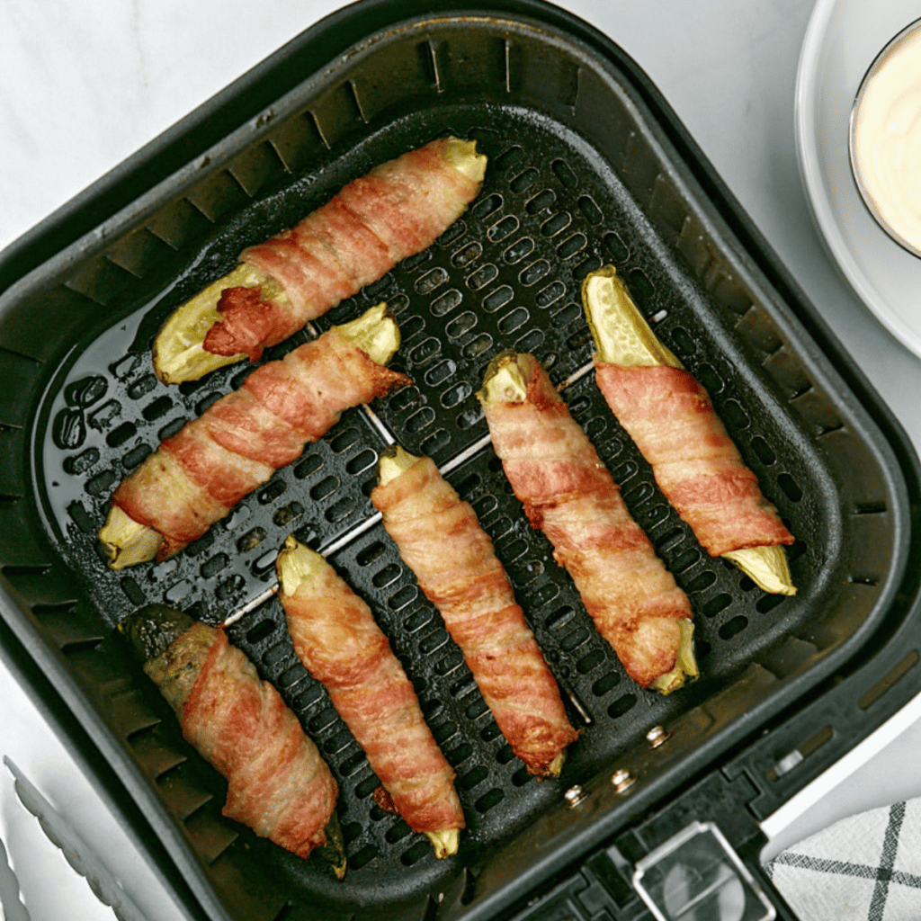 Air Fryer Bacon Wrapped PIckles