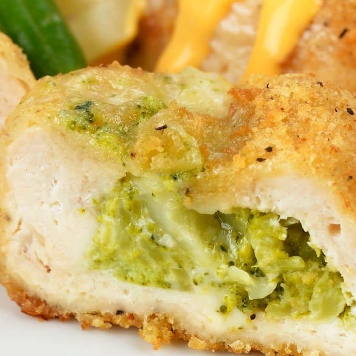 Air Fryer Broccoli and Cheese Stuffed Chicken-image
