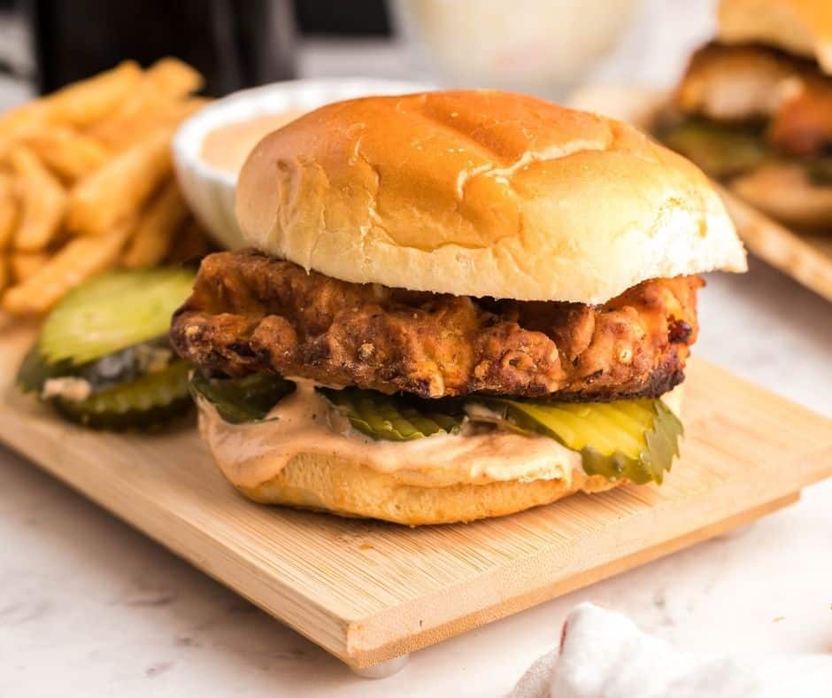 Air Fryer Chicken Sandwich (Chick-fil-A Copycat)