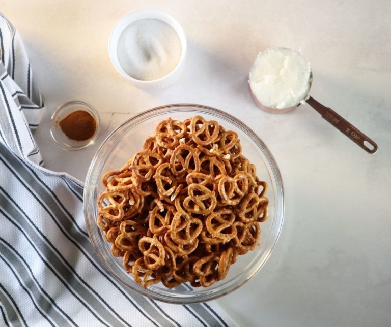 Air Fryer Cinnamon Sugar Pretzels Fork To Spoon