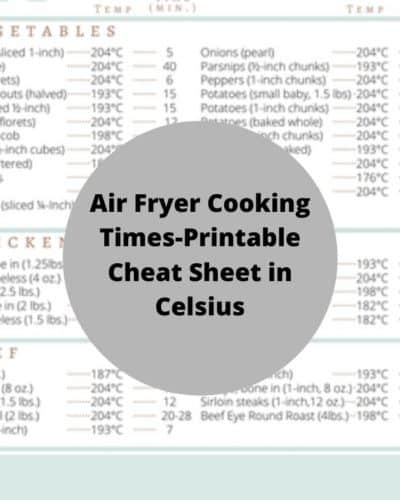 Air Fryer Cooking Times - Downloadable Air Fryer Cheat Sheet - Air Fryer  Eats