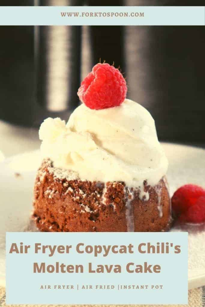Air Fryer Copycat Chili's Molten Lava Cake