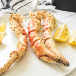 Air Fryer Crab Legs On Plate