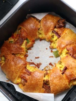 Air Fryer Crescent Bacon Breakfast Ring