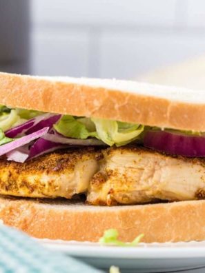 Air Fryer Curried Chicken Sandwich