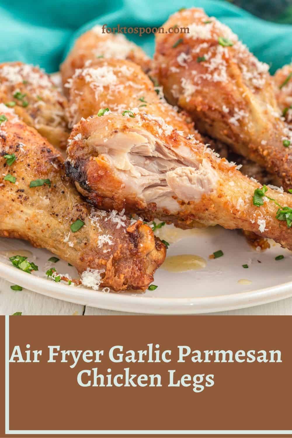 Air Fryer Garlic Parmesan Chicken Legs Fork To Spoon