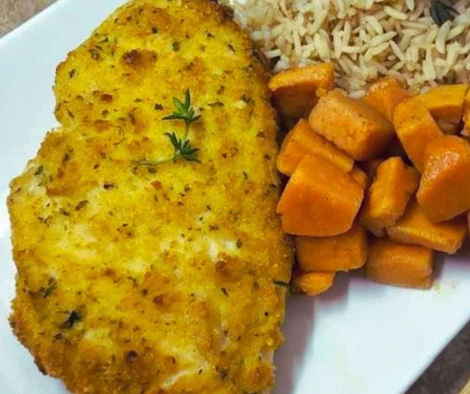 Air Fryer Herb Crusted Chicken Breasts