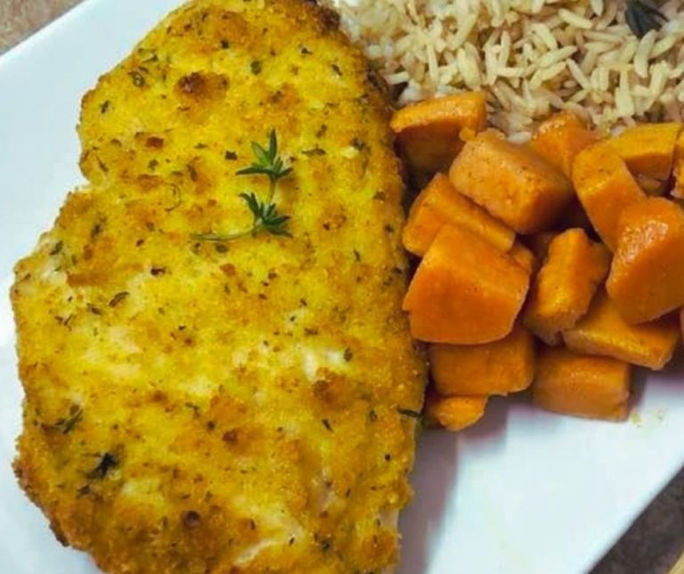 Air Fryer Herb Crusted Chicken Breasts Fork To Spoon