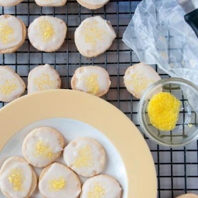 Air Fryer Lemon Drop Cookies