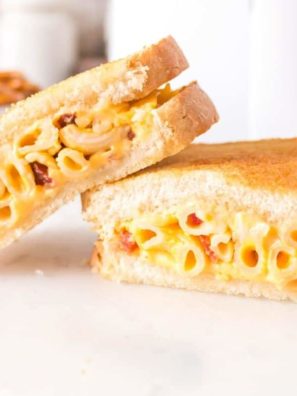 Air Fryer Mac & Cheese Grilled Cheese