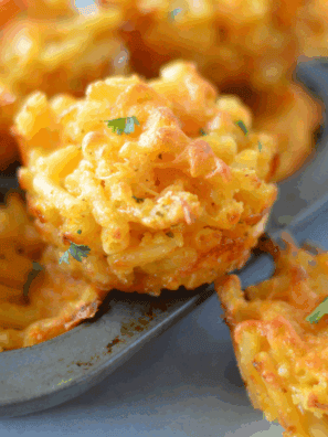 Air Fryer Macaroni and Cheese Muffins