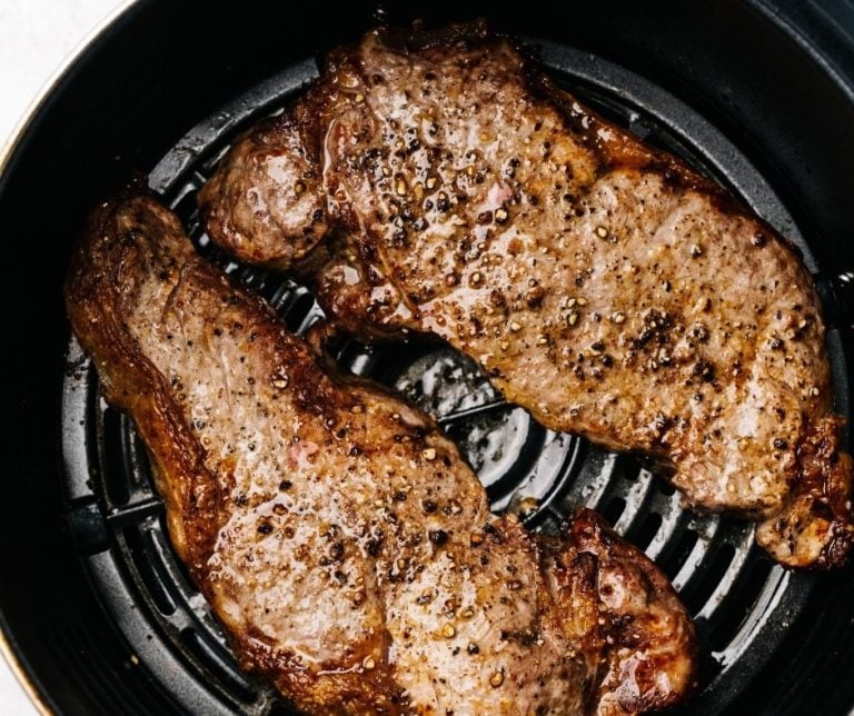 Air Fryer New York Strip Steak Fork To Spoon